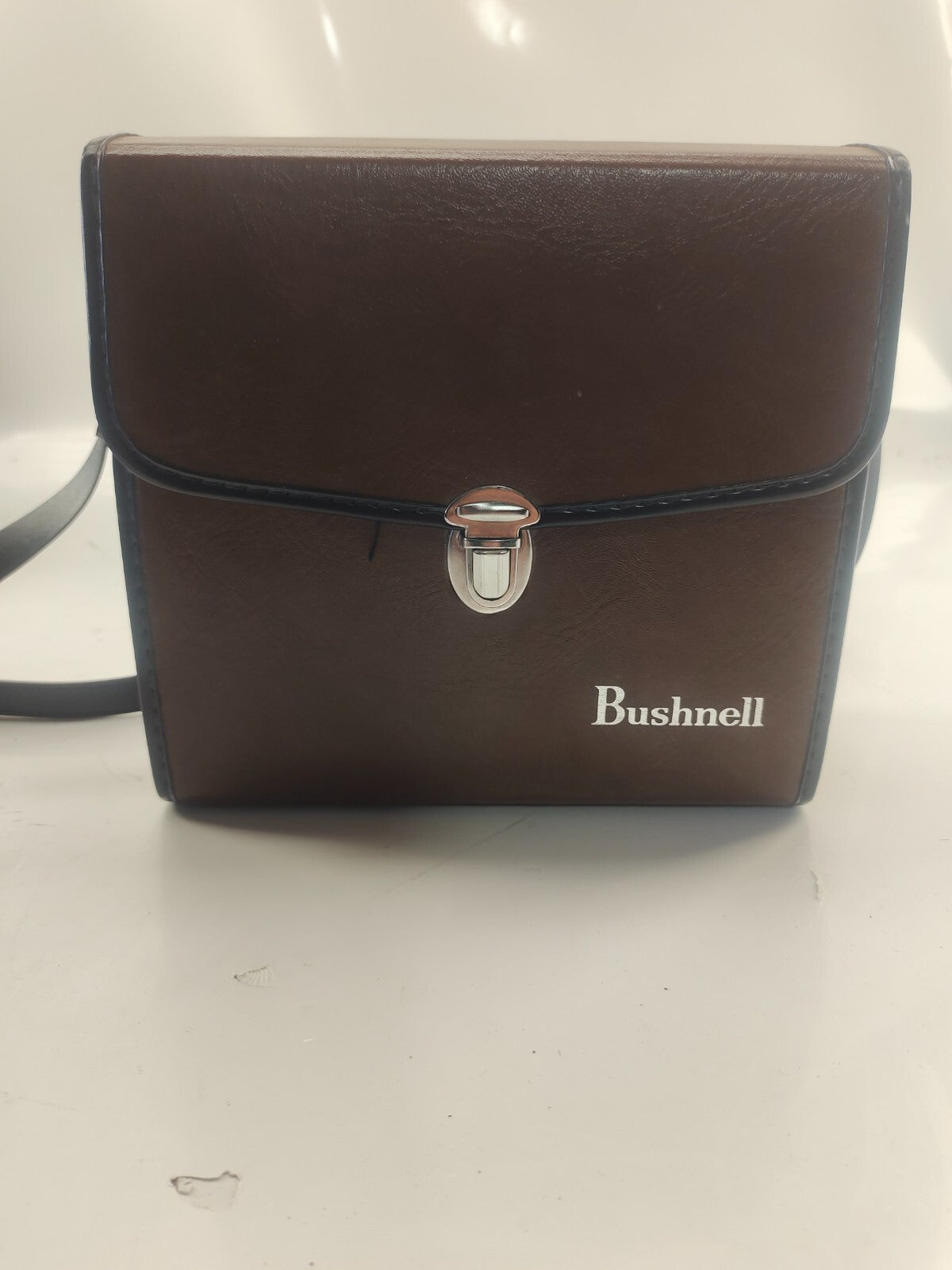 Vintage Banner By Bushnell 7 X 50 Binoculars Leather With Carrying Case