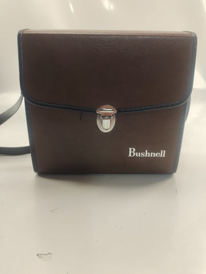 Vintage Banner By Bushnell 7 X 50 Binoculars Leather With Carrying Case