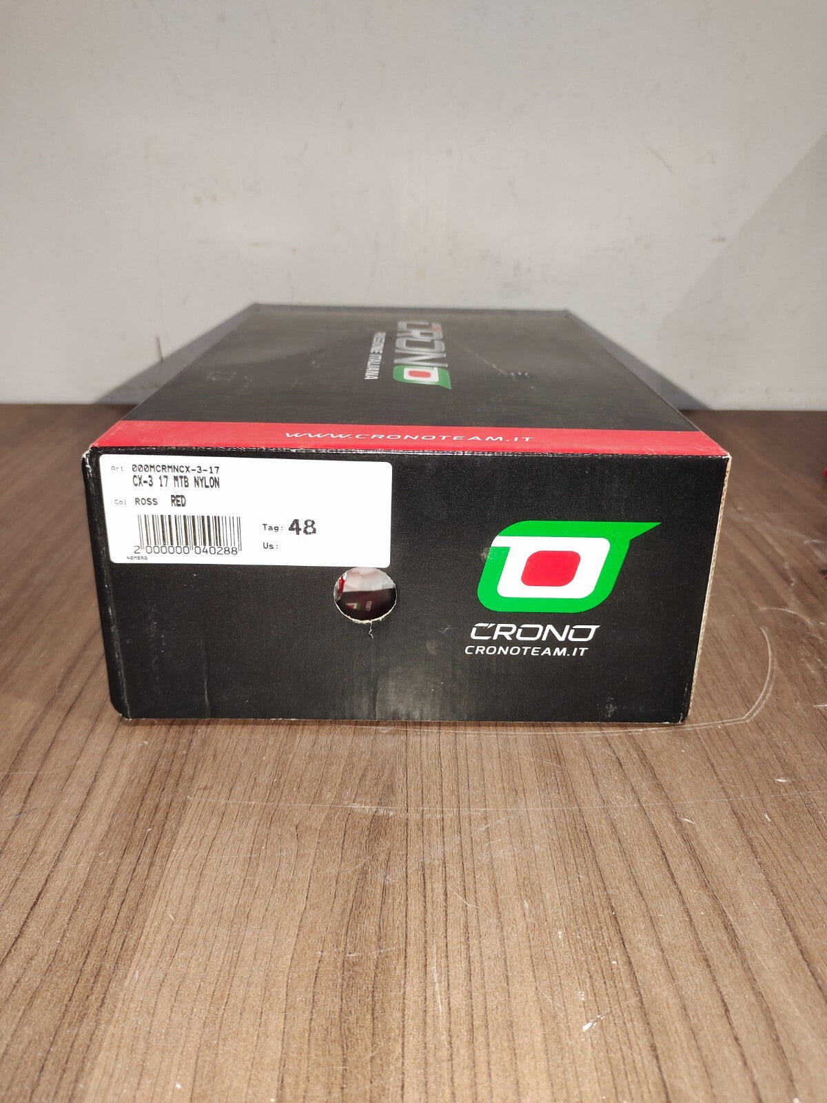 Crono CX-3 17 Mountain Bike Gravel BMX Shoes - Ross Red - Size - 48 (EUR)