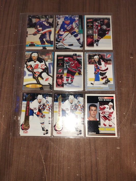 Vintage Rare Collectible - Assorted Ice Hockey Cards - Set of 18 Cards - 7