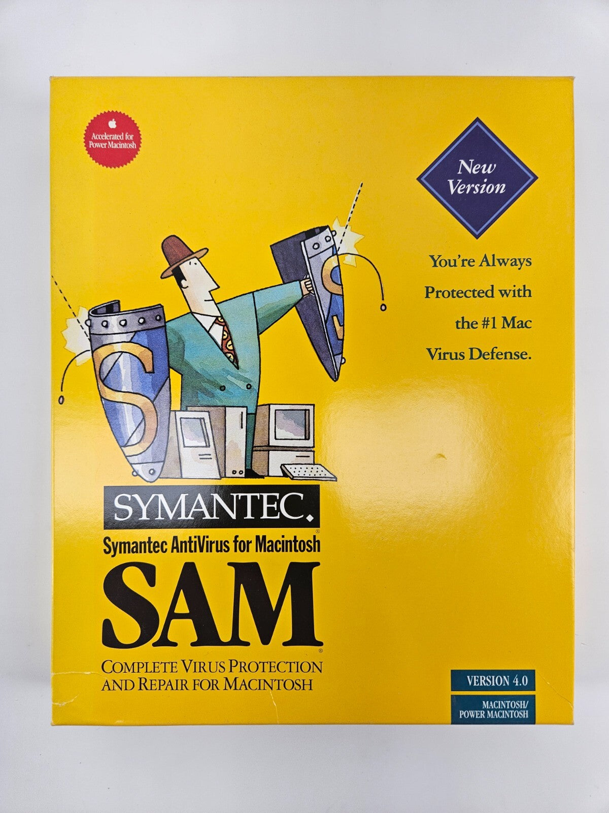 Vintage Symantec SAM Virus Protection Version 4.0 for Macintosh