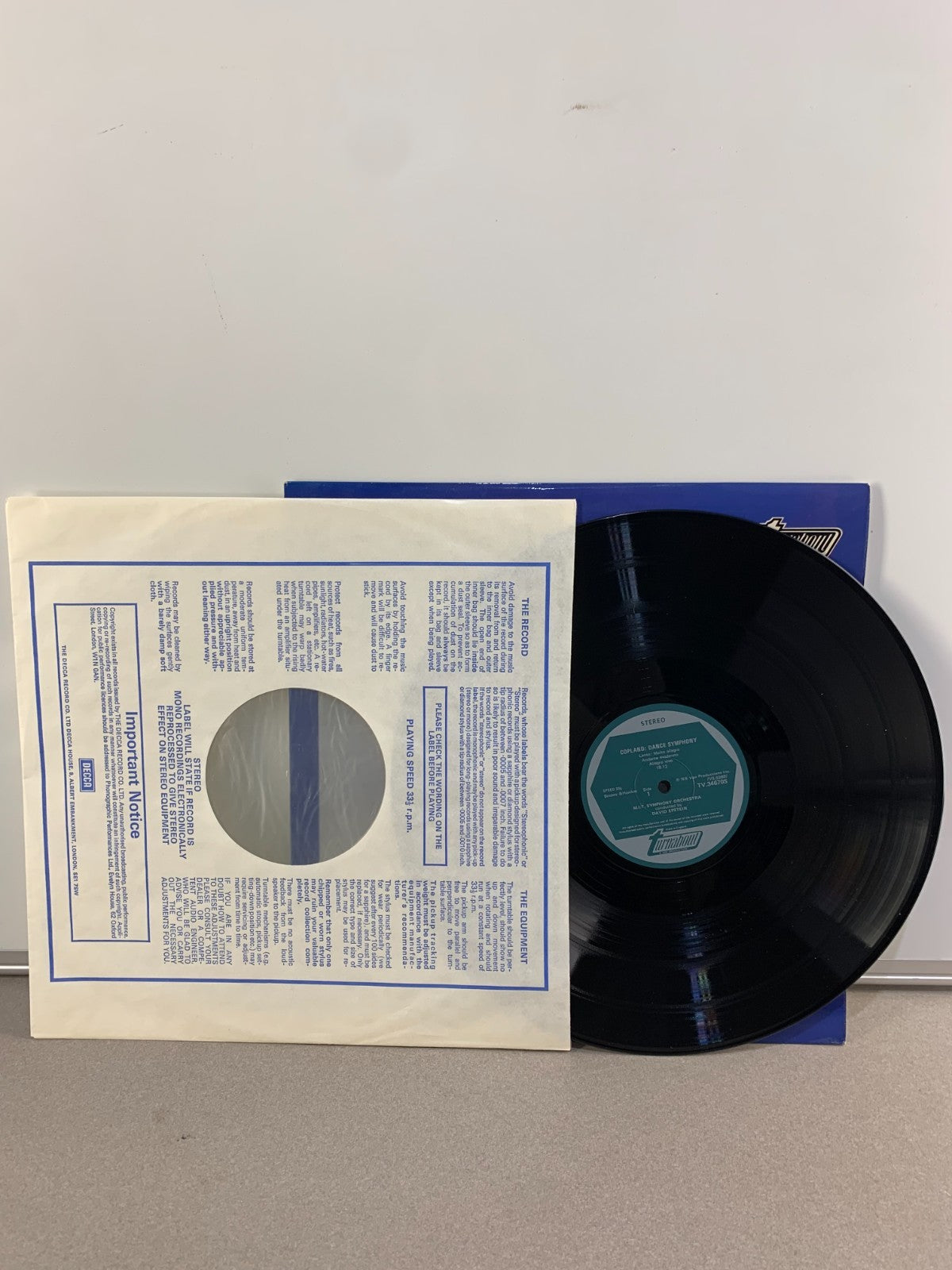 Copland/Piston – Dance Symphony LP 1976 Turnabout