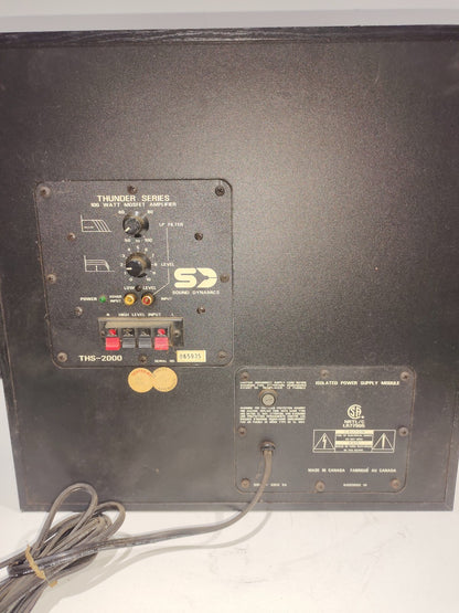 Sound Dynamics THS-2000 Thunder Series Sub Subwoofer