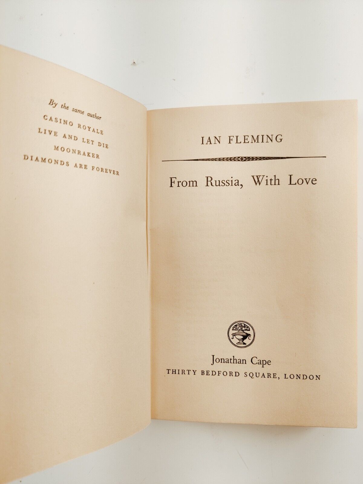 From Russia, With Love Ian Fleming UK Print First Edition 1957