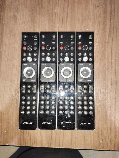 Telus Optik Slimline Remote Control 2774-550 2181812 - Lot of 4