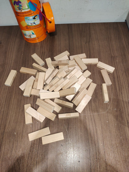 Jenga Game Wooden Blocks Stacking Tumbling Tower Family Kid Fun Entertainment