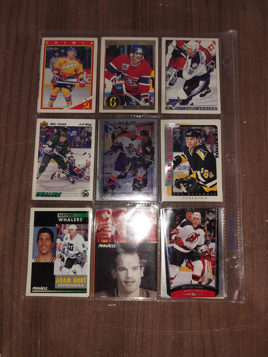 Vintage Rare Collectible - Assorted Ice Hockey Cards - Set of 18 Cards - 1