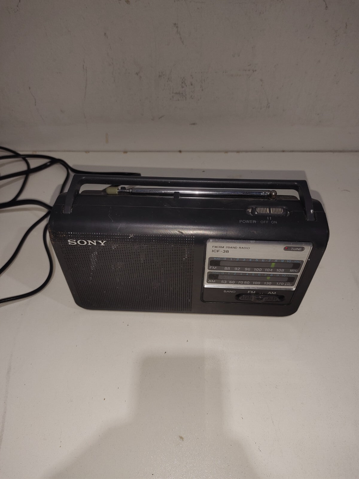 Sony ICF-38 Portable AM/FM Radio
