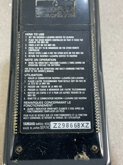 Yamaha Remote Control Transmitter MRX-100
