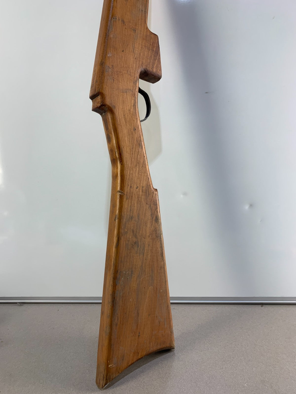 Vintage Wooden Rifle Prop Training Gun Theater Film Display Toy 47" Long