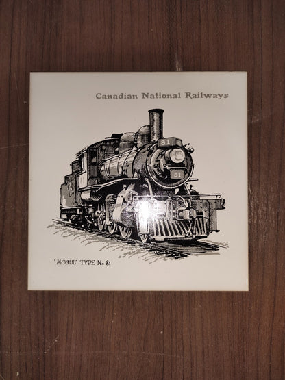 Vintage 1970’s Canadian National Railways Safety Award Ceramic Wall Plaque Train
