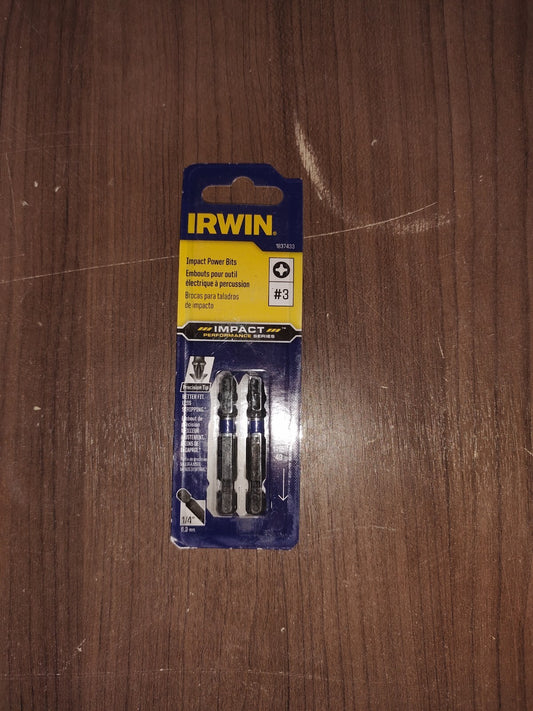 Irwin 1837433 Performance Series Phillips #3x2"L Power Bit Steel Set of 5 - 1