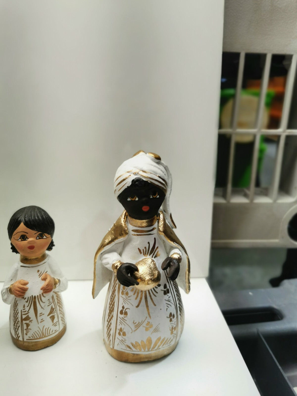 Vintage Tonala Nativity Set Terracotta Folk Art handmade Hand Painted 14 Piece