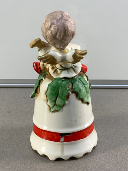 Vintage Berman & Anderson Christmas Boy Angel Music Box 1960s Japan Ceramic #637