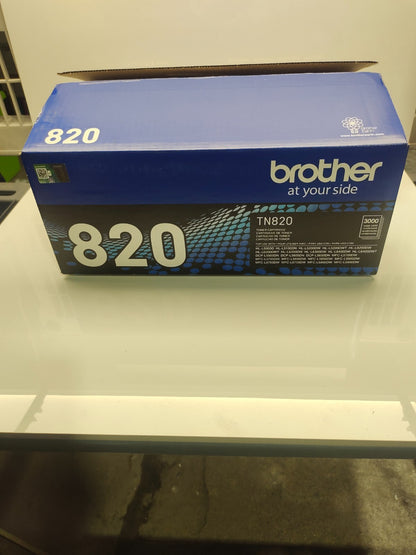 Brother TN820 Toner Cartridge - Black Approx. 3000 Page Yield Printer Ink NEW