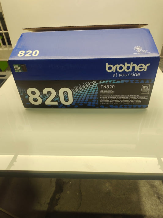 Brother TN820 Toner Cartridge - Black Approx. 3000 Page Yield Printer Ink NEW