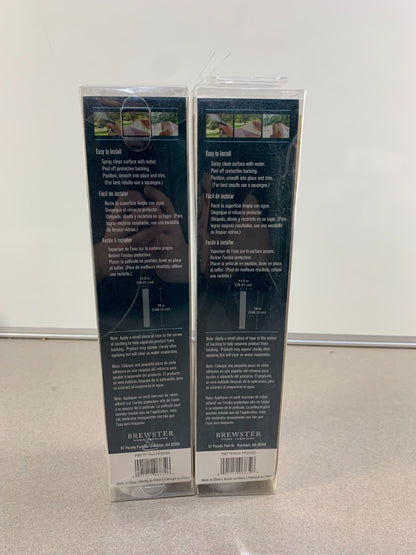 Brewster Home Fashions PF0705 Sidelight Film - Floral Design, Lot of 2