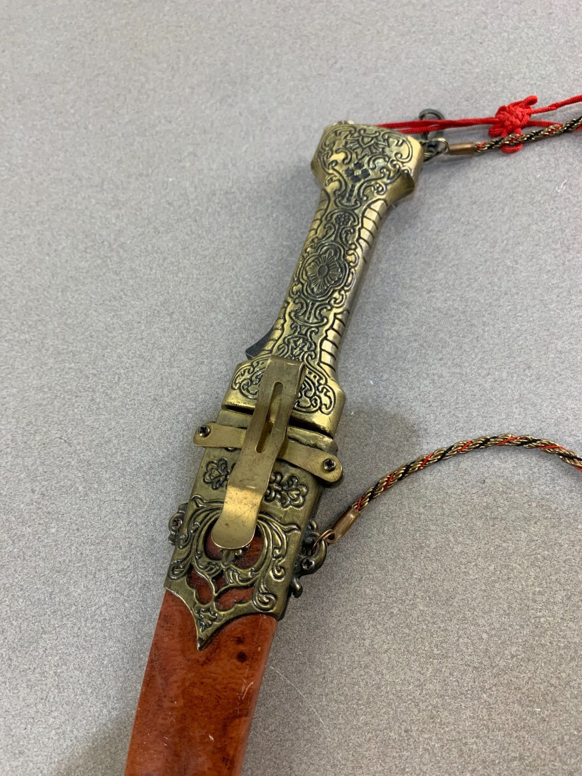 Vintage large Tibet style hanging 13 inches Dagger with sheath