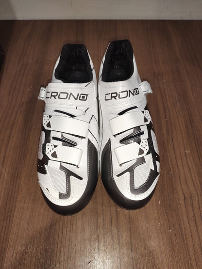 Crono CX-3 17 Mountain Bike Gravel BMX Shoes - Bian White - Size - 46 (EUR)