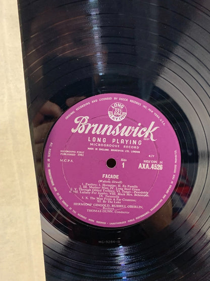 Walton Façade LP Gingold Oberlin Brunswick AXA 4526 UK Mono