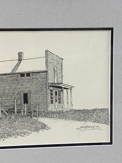 Alberta Farmhouse by artist James Marshall, 27/100