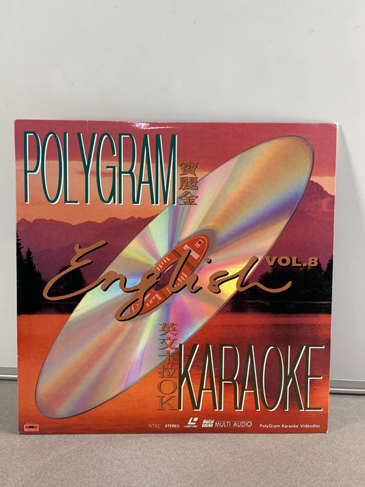 寶麗金卡拉OK Polygram Karaoke Laser Disc LD Japan made English Vol. 8