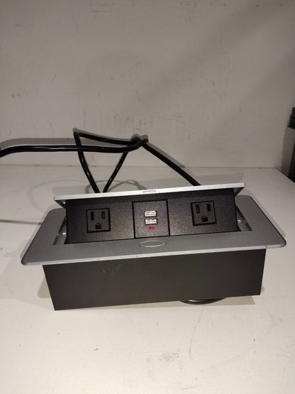ZESHAN pop up Plug pop up Power Outlet USB Charging Box for Conference Table - A