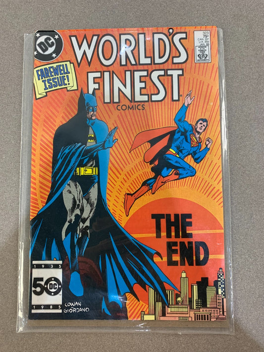 World’s Finest #323 (1985) DC NM Final Issue Superman Batman Copper Age Classic