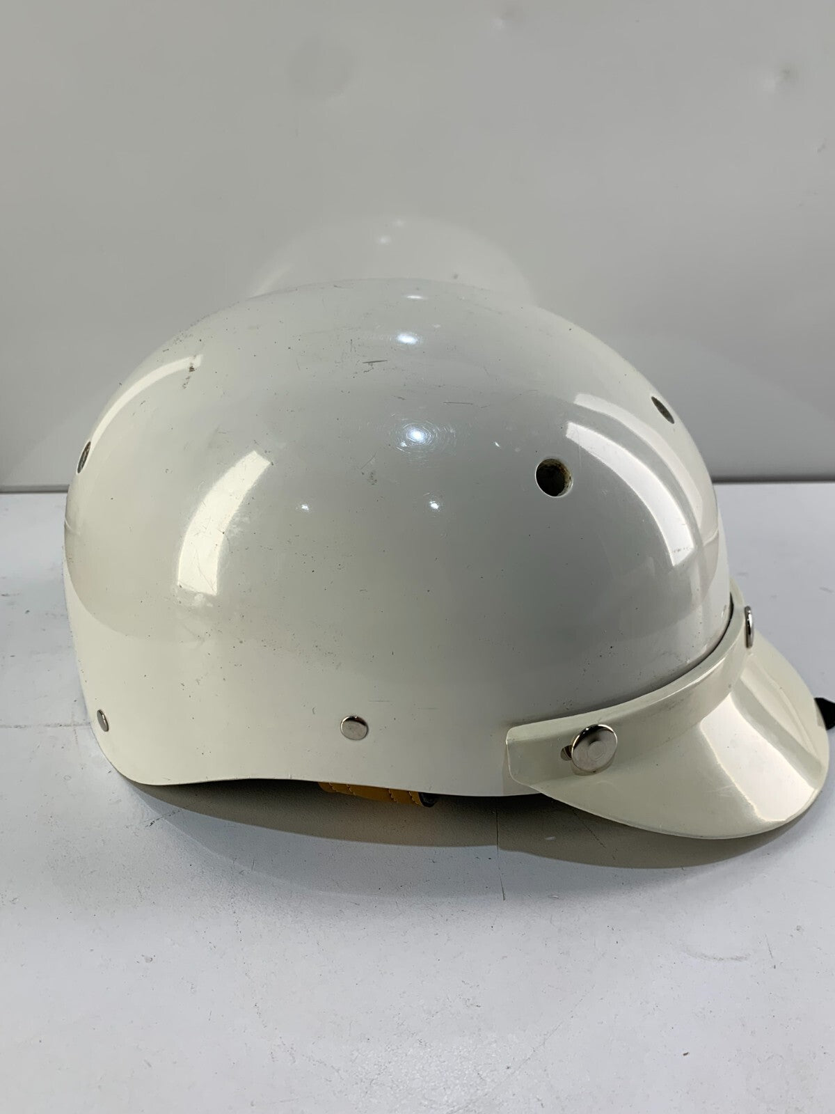 White protector Helmet 7 1/8 INTERNATIONAL RIDING HELMETS LTD
