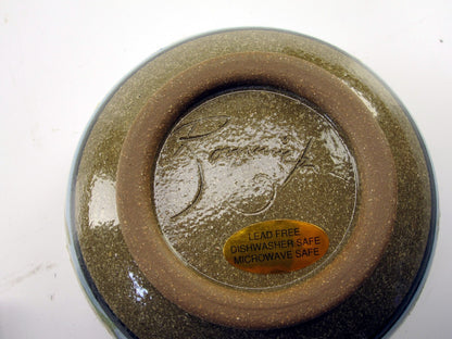 Floral Handmade Romanick Pottery Bowl