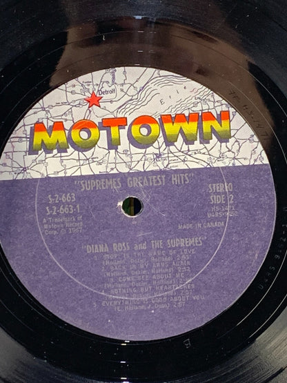 Diana Ross And The Supremes Greatest Hits MOTOWN Vinyl 1967- 2 RECORD SET