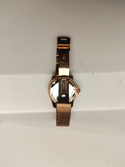 Ladies Gold Fossil Wrist Watch