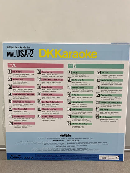 DK KARAOKE English Song Series Laserdisc LD MAL USA-2 Multiplex Laser Disc