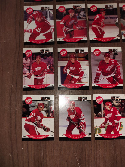 Rare Collectible NHL - Detroit Red Wings Cards PRO-SET - Set of 16 Cards