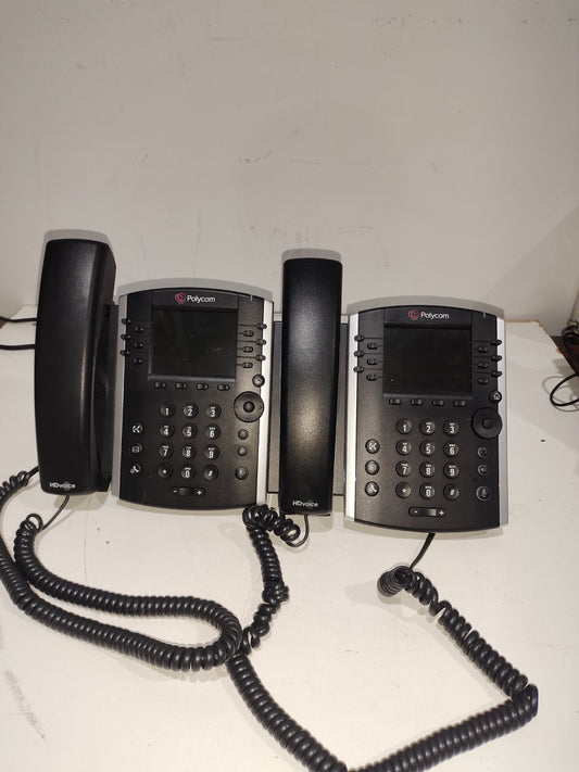 Polycom VVX 410 12-Line PoE IP Phone 2201-48400-001 - Set Of 2