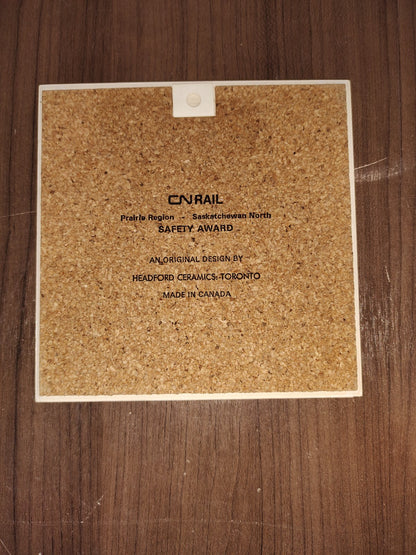 Canadian National Railways Ten-Wheel No 1530 Ceramic Tile or Trivet