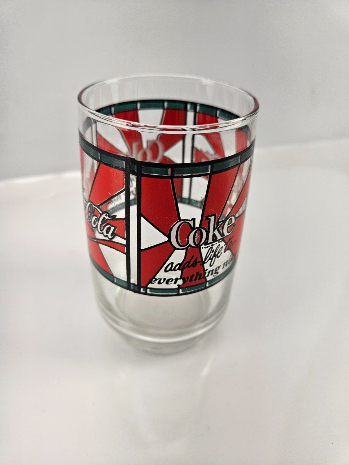 Enjoy Coca-Cola Coke - Adds Life To Everything Nice Glass 14 oz