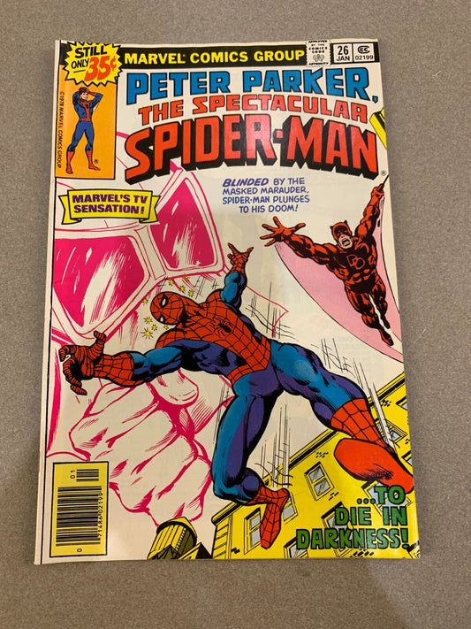 1979 Marvel Comics The Spectacular Spider-Man Peter Parker #26 Daredevil