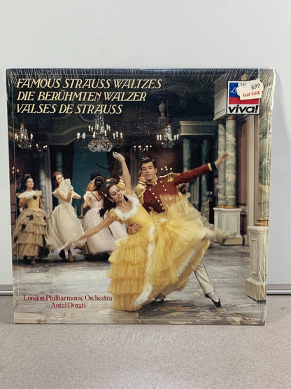 FAMOUS STRAUSS WALTZES -LONDON PHILHARMONIC ORCHESTRA- ANTAL DORATI - LP - RARE