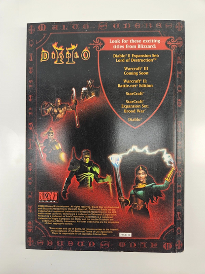 Diablo 2 II Small Box Game Manual Book