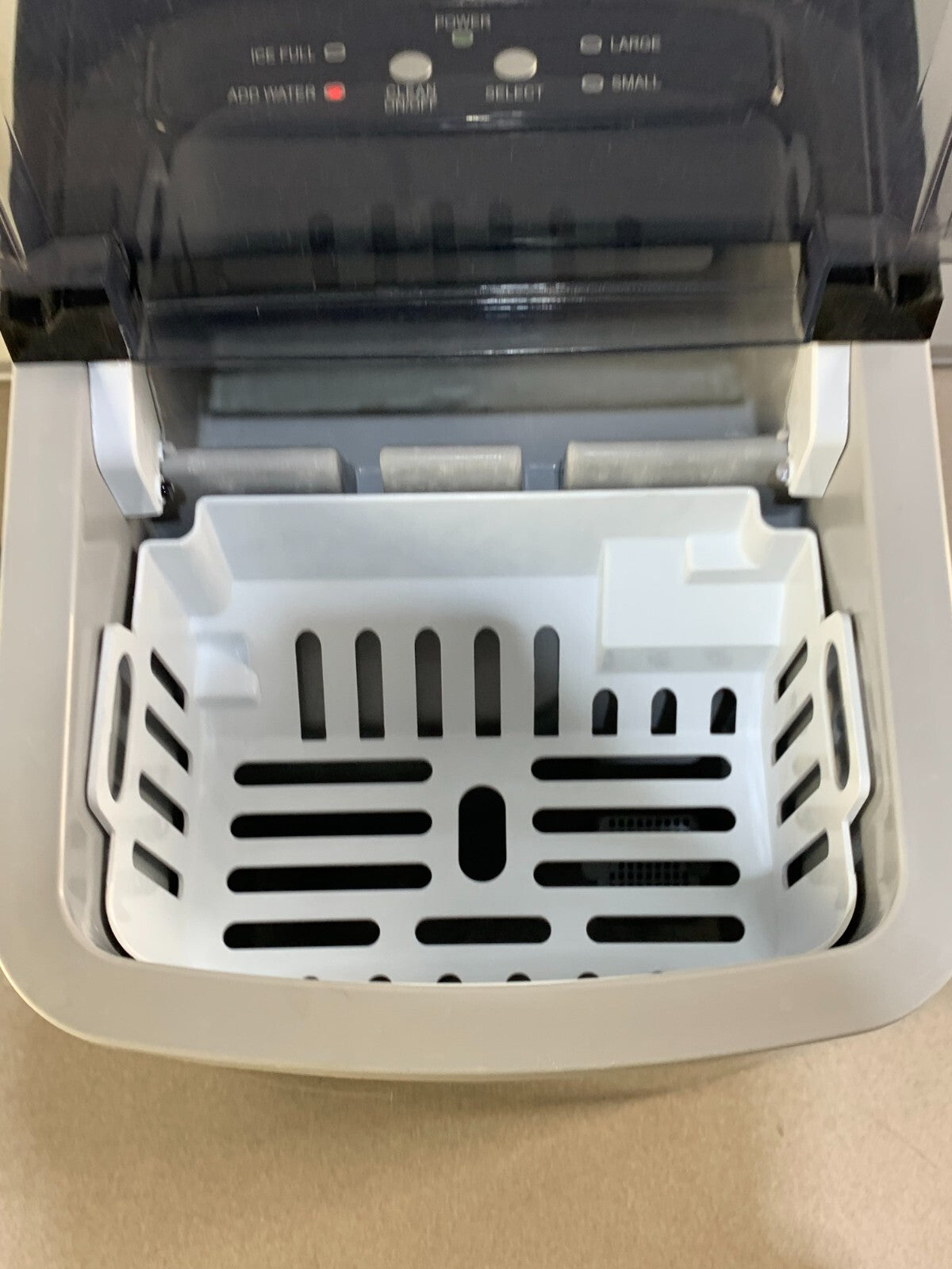 Frigidaire Self-Cleaning Ice Maker, Stainless Steel, Black