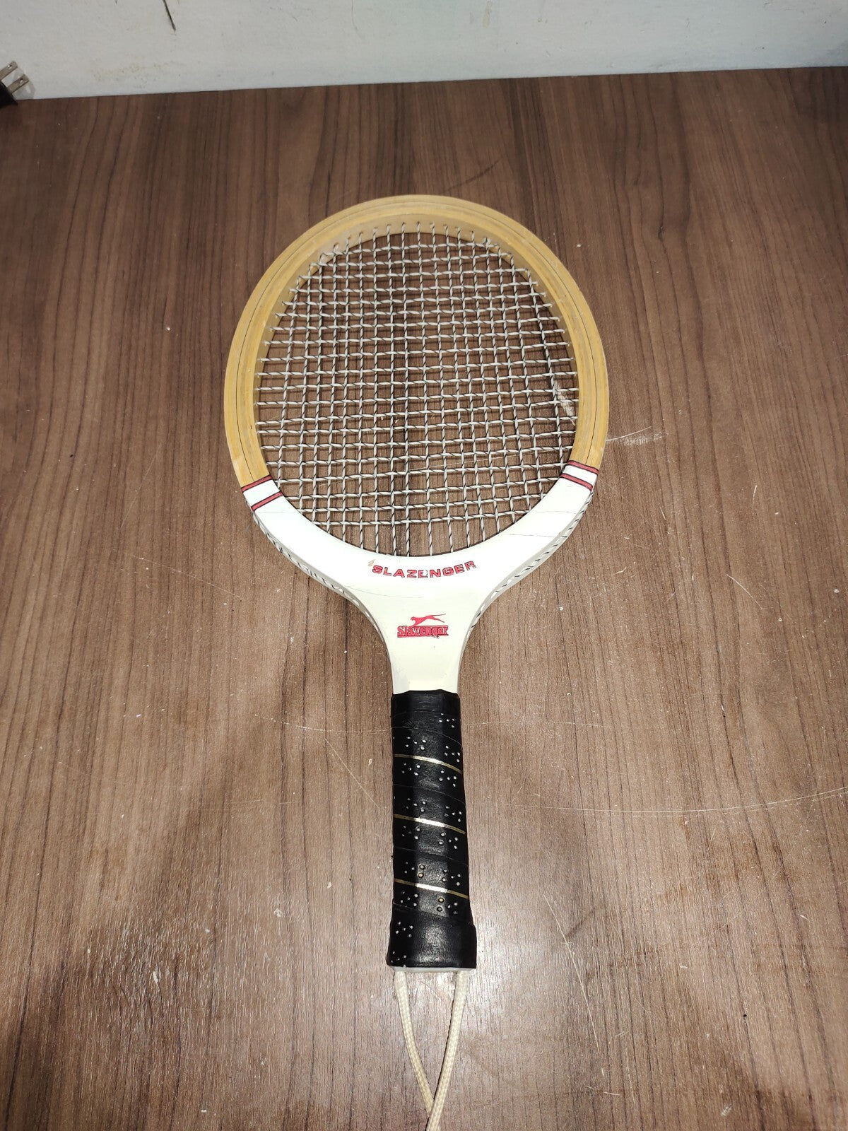 Vintage Slazenger Whippet - Wood Racquetball Paddle Racket