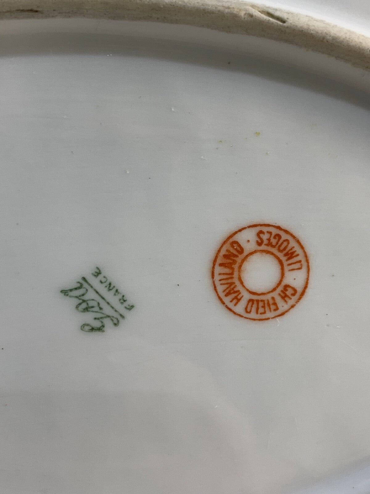 French Vintage Large Serving Platter, CH Field Haviland Limoges, GDA France