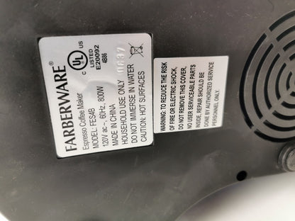 Farberware Millenium FES4B 4-Bar Steam 4-Cup Coffee Espresso Cappucino Machine,