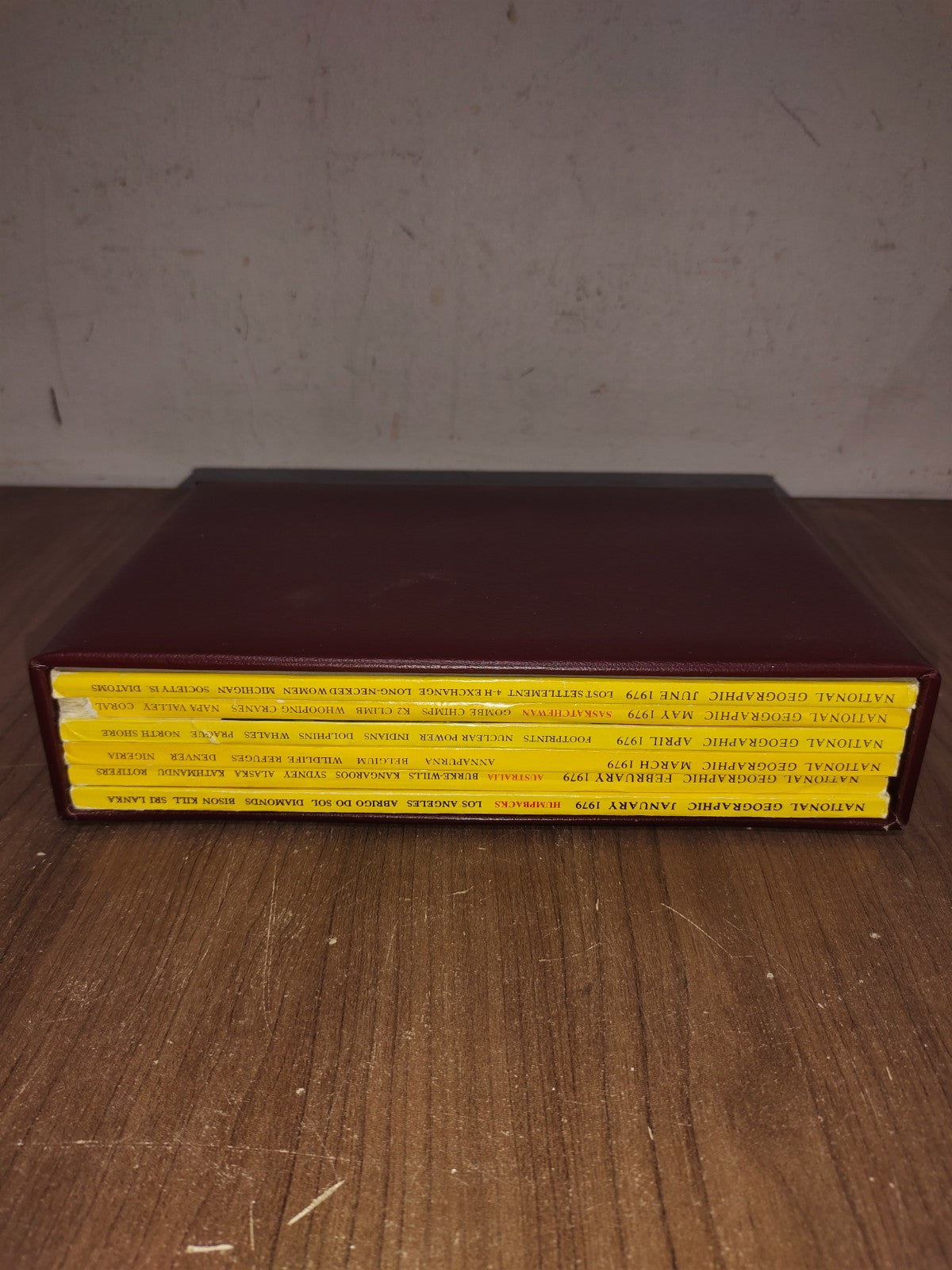National Geographic - 1979 - January-June - Case Faux Leather - Magazines