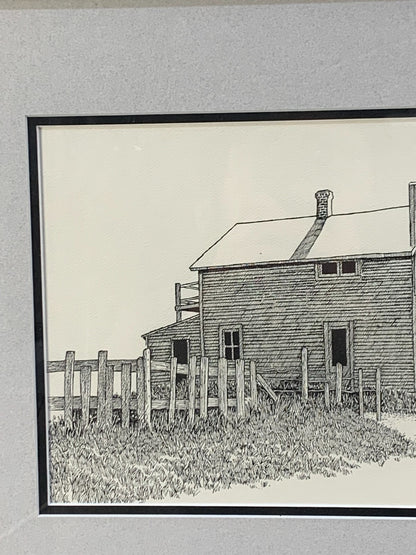 Alberta Farmhouse by artist James Marshall, 27/100