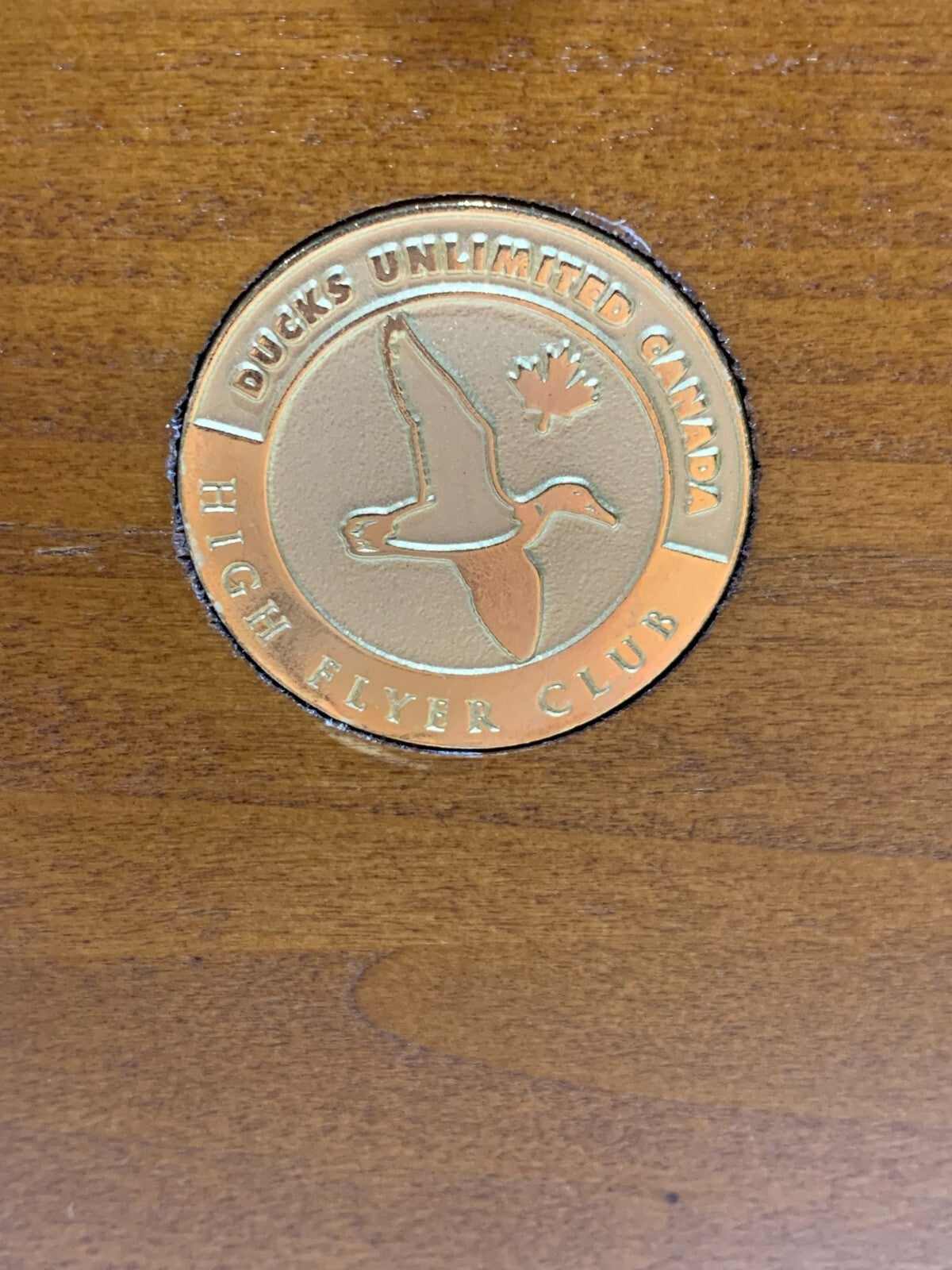 DUCKS UNLIMITED CANADA, HIGH FLYER CLUB Wooden box