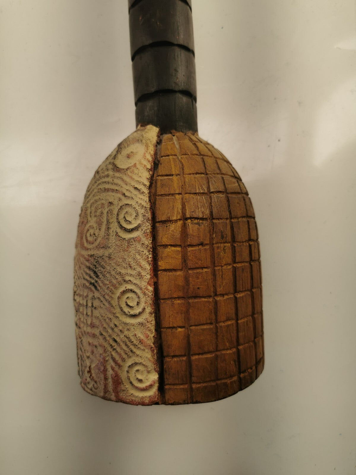 Abstract Sese Wood Sculpture from Ghana