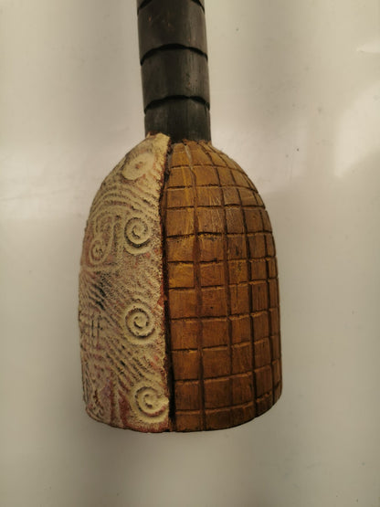 Abstract Sese Wood Sculpture from Ghana
