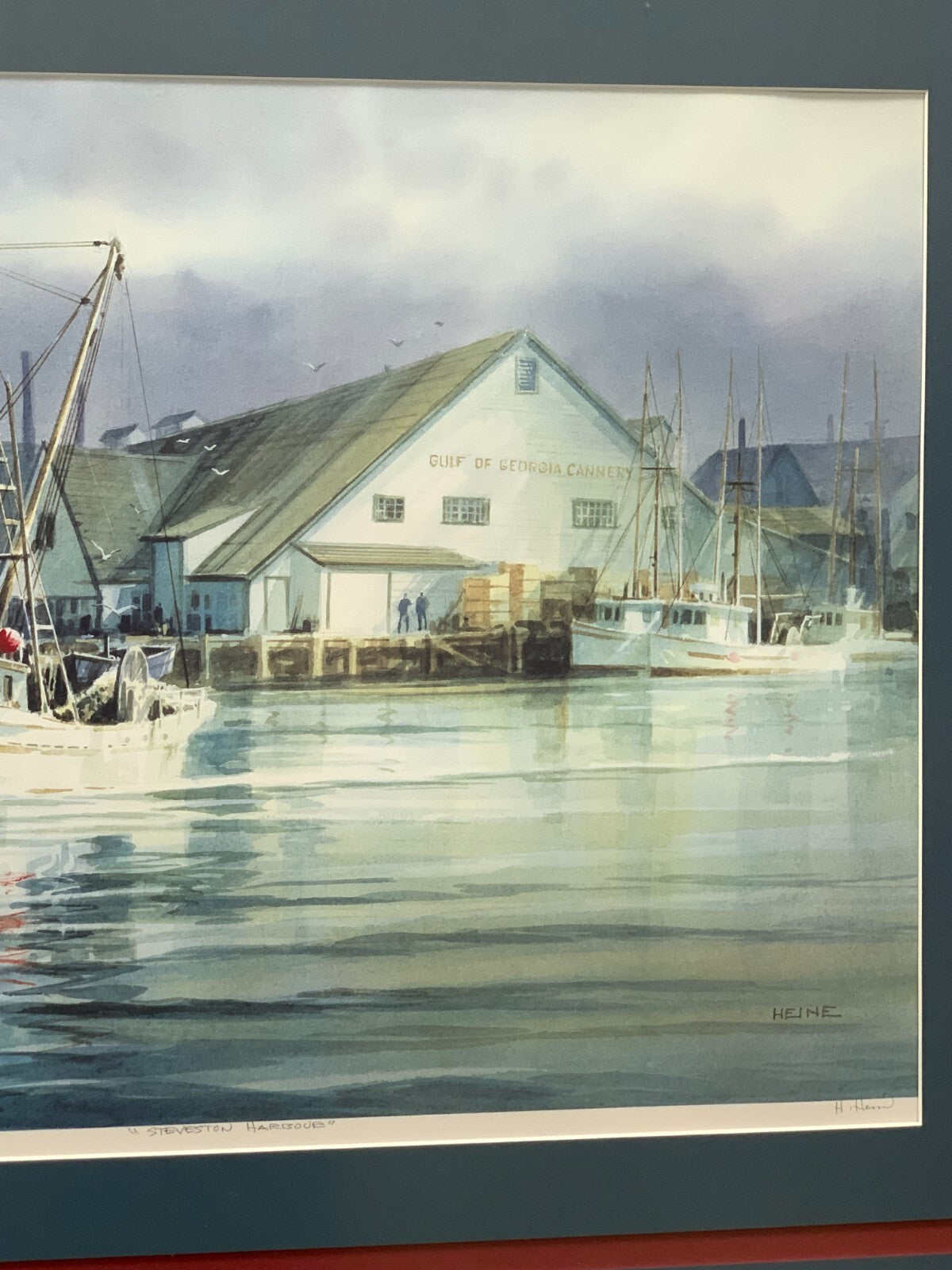 "Steveston Harbour" Painting by Harry Heine, 22/350